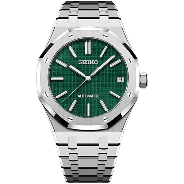 SEIKO MOD ROYAL OAK GREEN